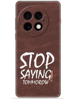 Stop saying logo Soft Silicone Mobile Case for Oneplus 13 (5G)