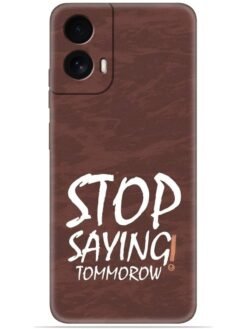 Stop saying logo Soft Silicone Mobile Case for Motorola Moto G45 (5G)