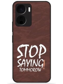 Stop saying logo Glossy Metal TPU Phone Cover for Vivo Y16