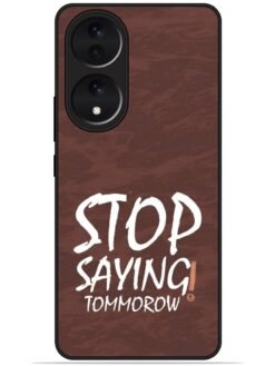 Stop saying logo Glossy Metal TPU Phone Cover for Vivo Y100 (5G)/Y100A (5G)