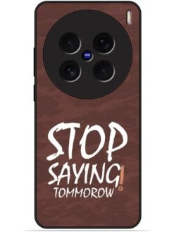 Stop saying logo Glossy Metal TPU Phone Cover for Vivo X200 (5G)