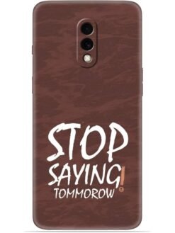 Stop saying logo Soft Mobile Cover for Oneplus 7