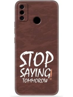 Stop saying logo Soft Mobile Cover for Tecno Spark Go (2020)