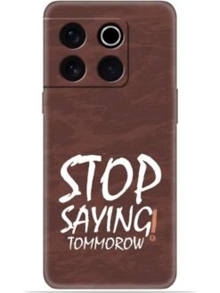 Stop saying logo Soft Mobile Cover for Oneplus 10T (5G)