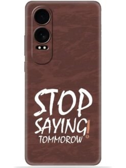 Stop saying logo Soft Mobile Cover for Oneplus Nord Ce 4 Lite (5G)