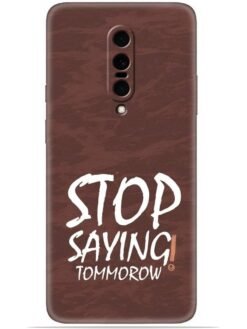 Stop saying logo Soft Mobile Cover for Oneplus 7 Pro/7T Pro