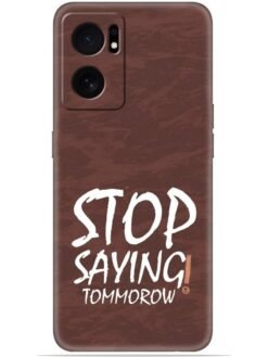 Stop saying logo Soft Mobile Cover for Oneplus Nord Ce 2 (5G)