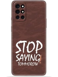 Stop saying logo Soft Mobile Cover for Oneplus 9R (5G)