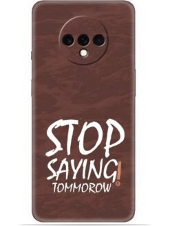 Stop saying logo Soft Mobile Cover for Oneplus 7T