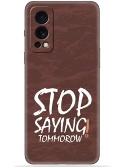 Stop saying logo Soft Mobile Cover for Oneplus Nord 2 (5G)