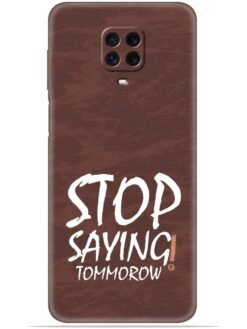 Stop saying logo Soft Mobile Cover for Xiaomi Redmi Note 10 Lite