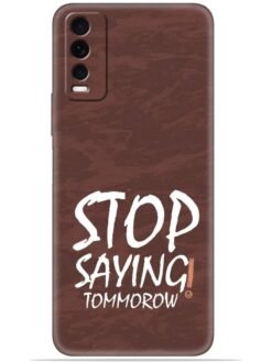 Stop saying logo Soft Mobile Cover for Vivo Y20/Y20i/Y20s/Y20A/Y20G/Y20T