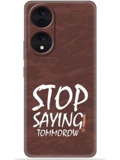 Stop saying logo Soft Mobile Cover for Vivo Y100 (5G)/Y100A (5G)