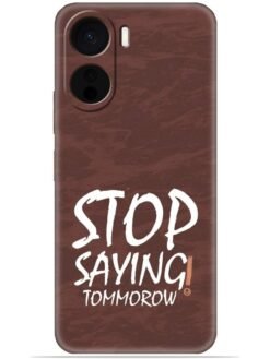 Stop saying logo Soft Mobile Cover for Vivo Y16