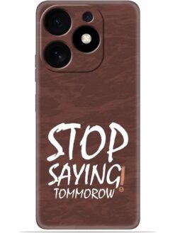 Stop saying logo Soft Mobile Cover for Tecno Spark 10 Pro