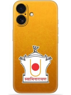 Swaminarayan akshar deri Soft Mobile Cover for Apple Iphone 16
