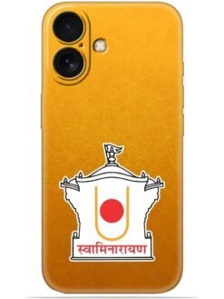 Swaminarayan akshar deri Soft Mobile Cover for Apple Iphone 16 Plus