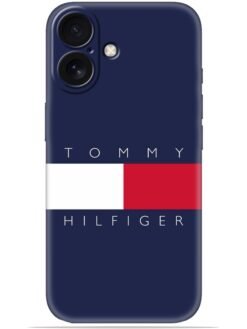 Tommy hilfiger logo Soft Mobile Cover for Apple Iphone 16 Plus