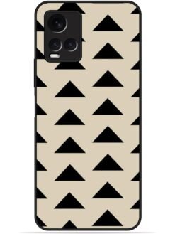Triangle design Glossy Metal TPU Phone Cover for Vivo Y21/Y21A/Y21G/Y21T/Y21E