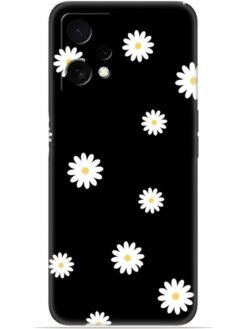 White flower Soft Mobile Cover for Oneplus Nord Ce 2 Lite (5G)
