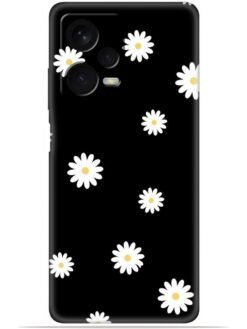 White flower Soft Mobile Cover for Xiaomi Redmi Note 12 Pro (5G)