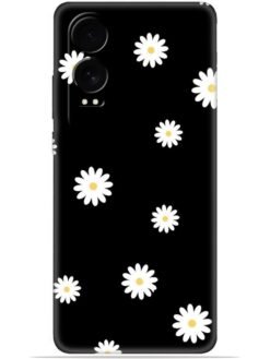 White flower Soft Mobile Cover for Oneplus Nord Ce 4 Lite (5G)