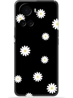 White flower Soft Mobile Cover for Oneplus 10R (5G)