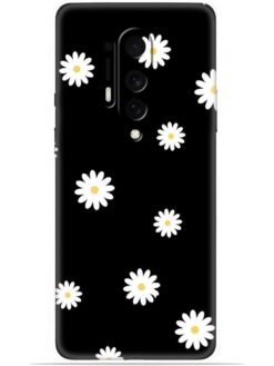White flower Soft Mobile Cover for Oneplus 8 Pro