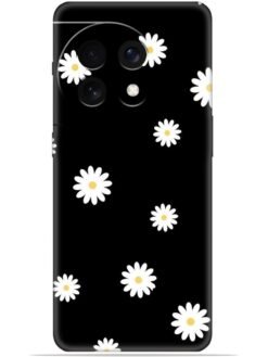 White flower Soft Mobile Cover for Oneplus 11 (5G)