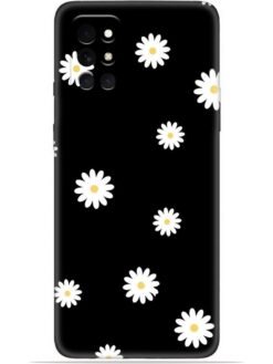 White flower Soft Mobile Cover for Oneplus 8T (5G)