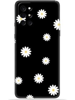 White flower Soft Mobile Cover for Oneplus 9R (5G)