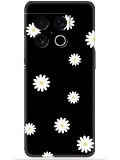 White flower Soft Mobile Cover for Oneplus 10 Pro (5G)