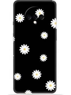 White flower Soft Mobile Cover for Oneplus 7T