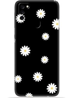 White flower Soft Mobile Cover for Samsung Galaxy M21 (2021)