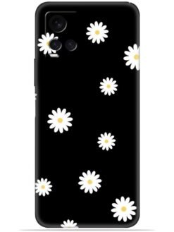 White flower Soft Mobile Cover for Vivo Y33S/Y33T