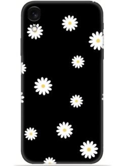 White flower Soft Mobile Cover for Apple Iphone Xr