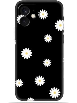 White flower Soft Mobile Cover for Apple Iphone 12 Mini