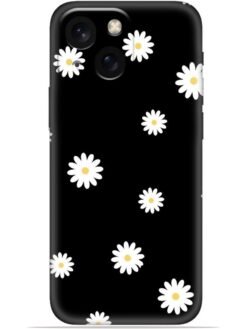 White flower Soft Mobile Cover for Apple Iphone 13 Mini