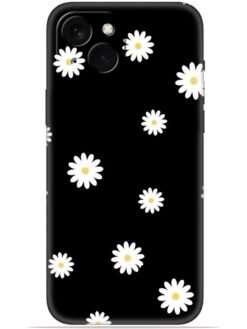 White flower Soft Mobile Cover for Apple Iphone 14 Plus