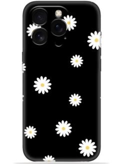 White flower Soft Mobile Cover for Apple Iphone 14 Pro