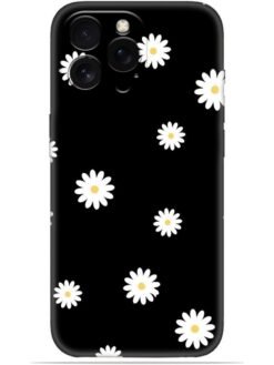 White flower Soft Mobile Cover for Apple Iphone 14 Pro Max