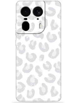 White leopard print Soft Silicone Mobile Case for Motorola Moto Edge 50 Ultra (5G)