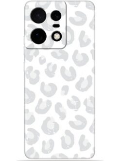 White leopard print Soft Mobile Cover for Motorola Moto Edge 50 Pro (5G)