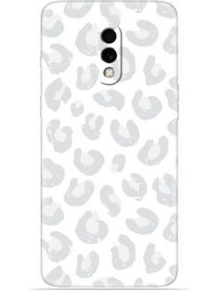 White leopard print Soft Mobile Cover for Oneplus 7