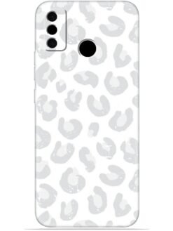 White leopard print Soft Mobile Cover for Tecno Spark Go (2020)
