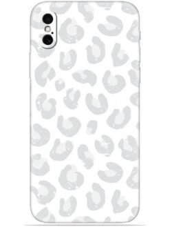 White leopard print Soft Mobile Cover for Apple Iphone X/Xs