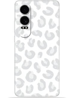 White leopard print Soft Mobile Cover for Oneplus Nord Ce 4 Lite (5G)