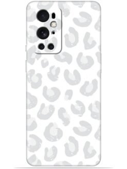 White leopard print Soft Mobile Cover for Oneplus 9 Pro (5G)