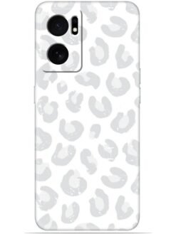 White leopard print Soft Mobile Cover for Oneplus Nord Ce 2 (5G)