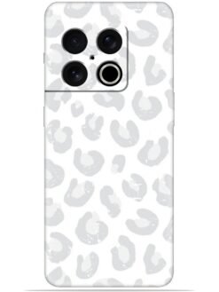 White leopard print Soft Mobile Cover for Oneplus 10 Pro (5G)